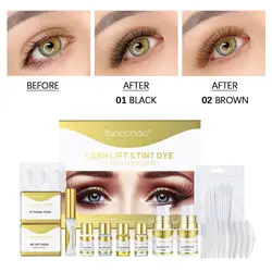 Professional Lash Lift Kit Semi-Permanent Curling Eyelash Perm Kit for Women Home Use Salon Quick Curling Voluminous Colori Q6P3