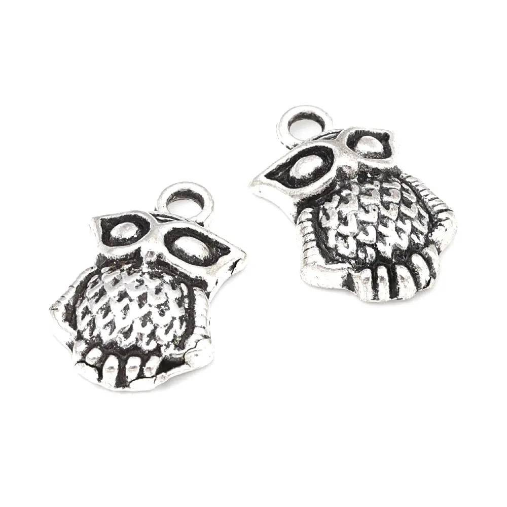 Vintage Style Zinc Alloy Bird Owl Parrot Peacock Charms Pendants Diy Jewelry Making Supplies Necklace Earrings Accessories