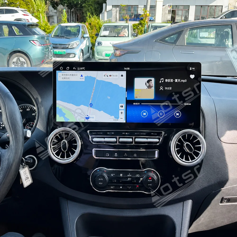 17 Inch Android Screen For Mercedes Benz Vito 2016~2024 Car Multimedia Automotive Carplay GPS Navi Car Radio Stereo Head Unit