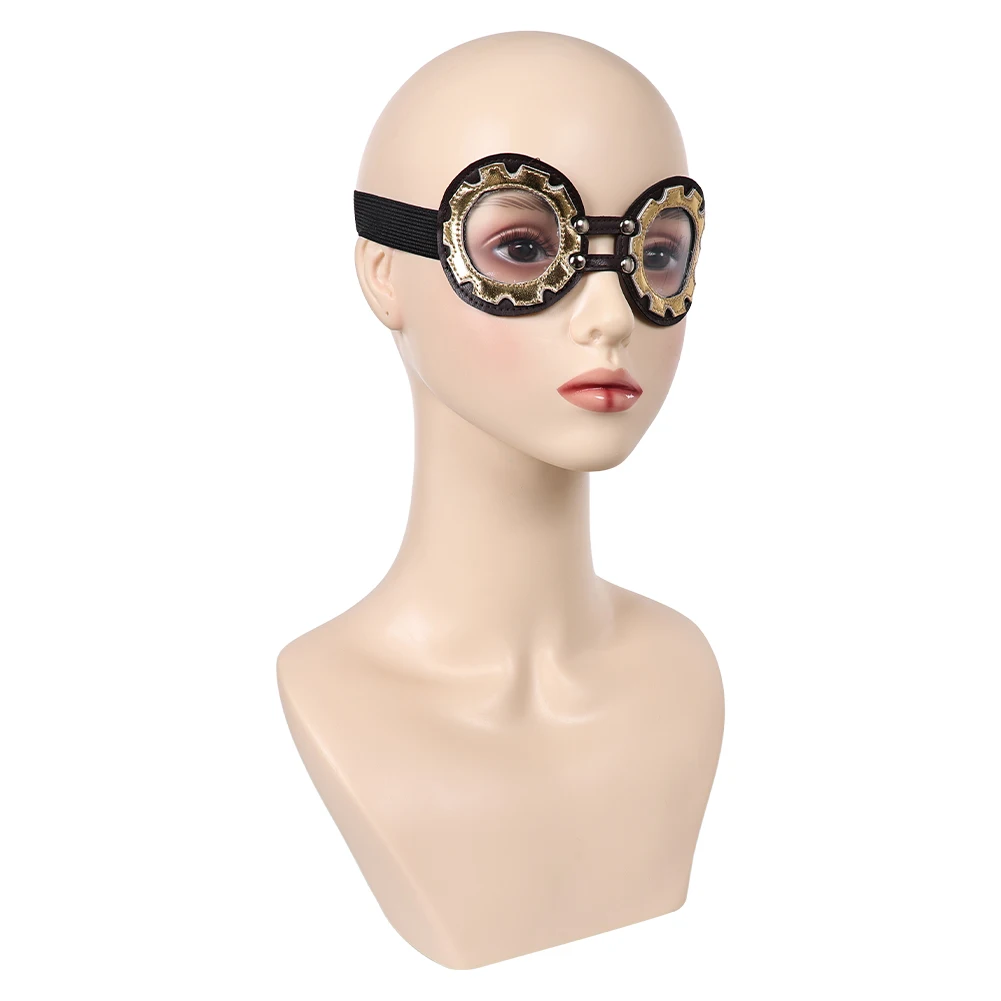 Disfraz Arcane Vi con los ojos vendados Cosplay PU parche de cuero máscara de ojos juego LOL gafas máscara de ojos fiesta de Halloween carnaval accesorios de juego de rol