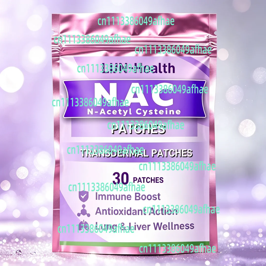 30 Patches N-acetyl Cysteine Transdermal Patches For Men And Women Nac - Support Liver , Antioxidants & Immune System