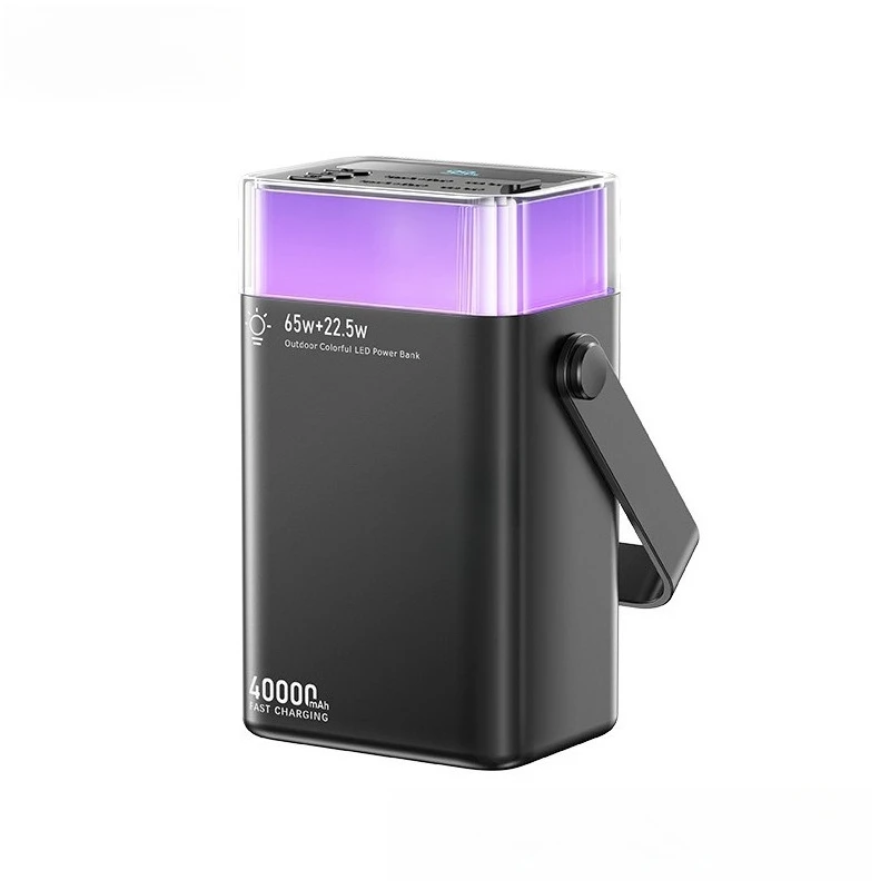 New 40000mAh High - Capacity Outdoor Power Bank with LED Ambient Light 65W Fast - Charging Power Bank