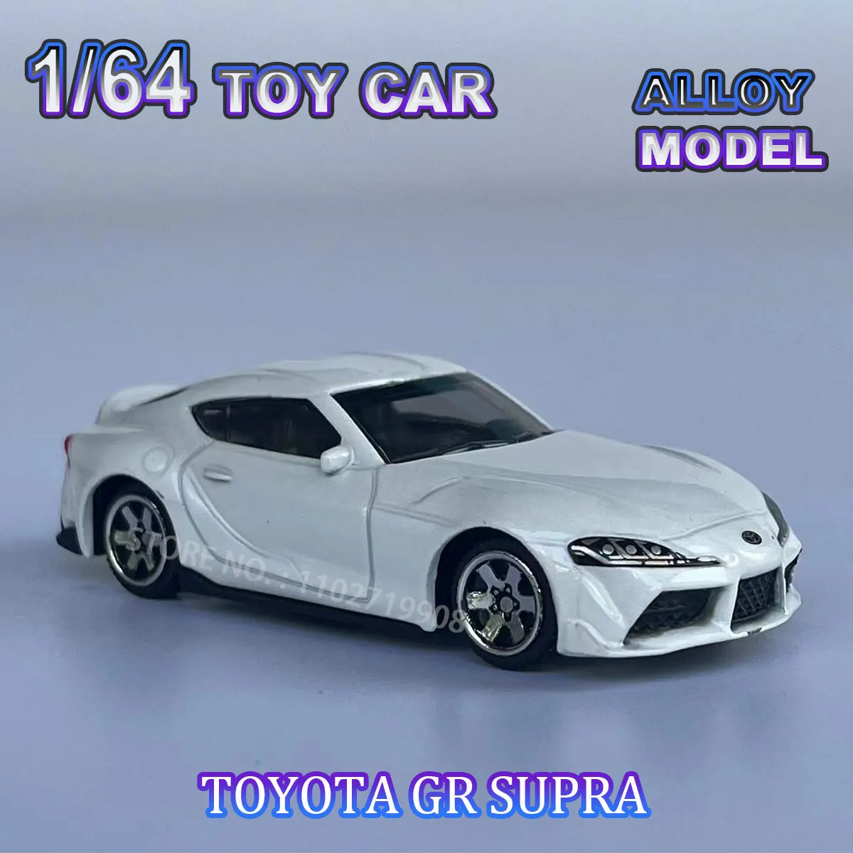 

TOYOTA Supra Реплика, модель литая автомобиля, интерьерный Декор автомобиля, украшение, рождественский подарок для ребенка, игрушка для мальчика, масштаб 1/64