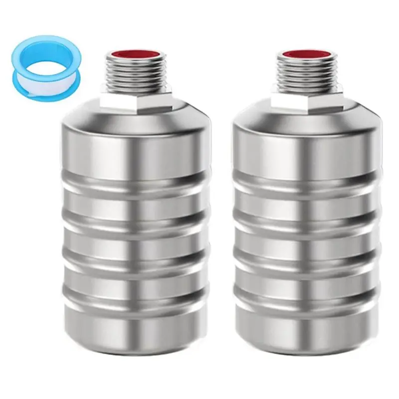 A98E-2 Piece Stainless Steel Fully Automatic Water Level Control Float Valve Auto Shut Off Mini Float Valve 1/2In Upper Water