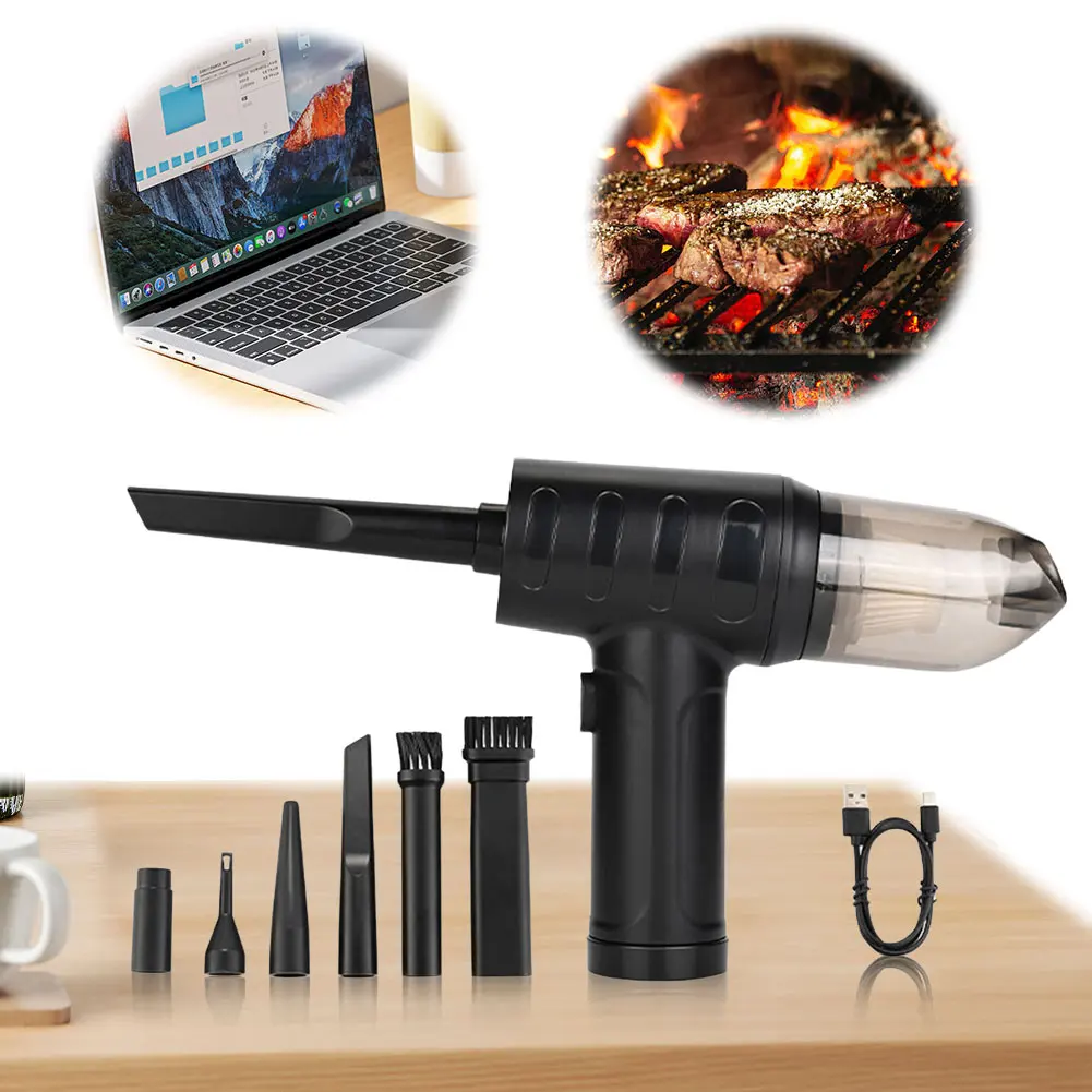 

Compressed Air Duster 51000RPM Rechargeable Cordless Air Blower Keyboard Cleaner for Keyboard Electric Devices Cleaning