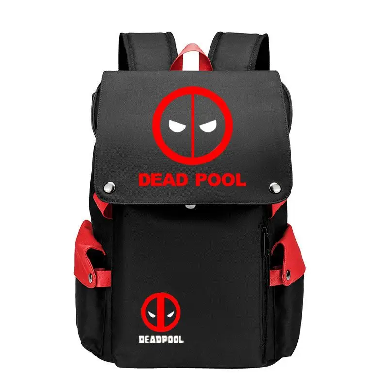 

Рюкзак Marvel Deadpool в стиле аниме, милый студенческий рюкзак, креативный, для мальчиков, для ноутбука, дорожный, на два плеча, подарок