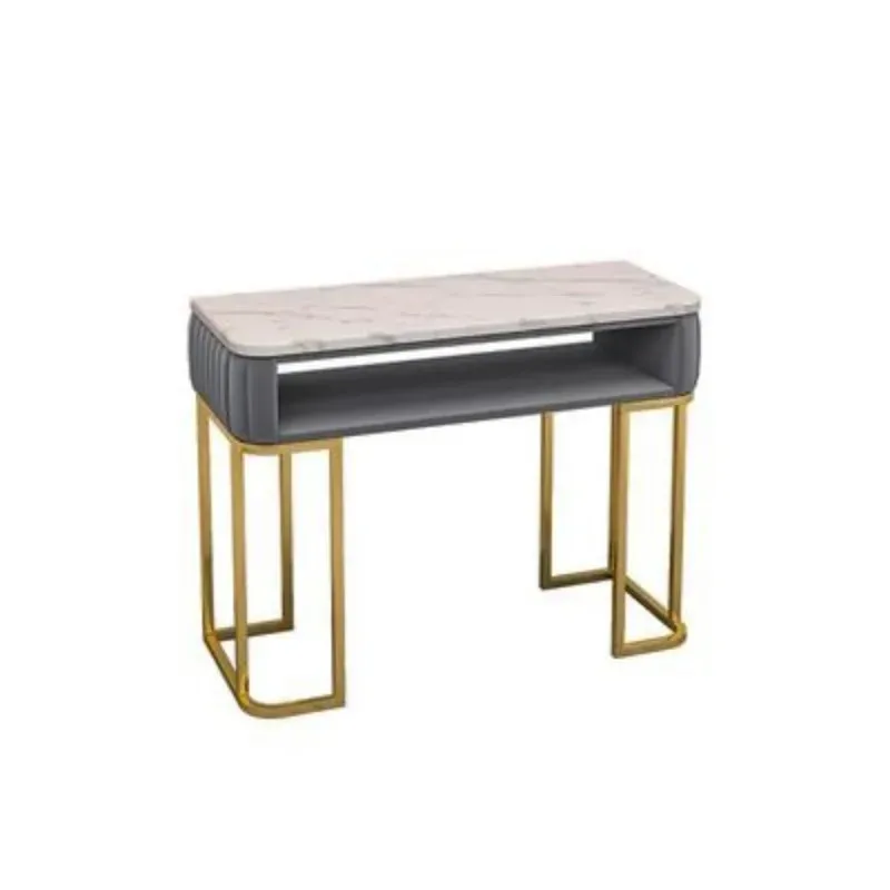 GY-Nordic Marble Conjunto de mesa e cadeira de manicure profissional, solteiro, duplo, luxo, móveis de salão, moderno