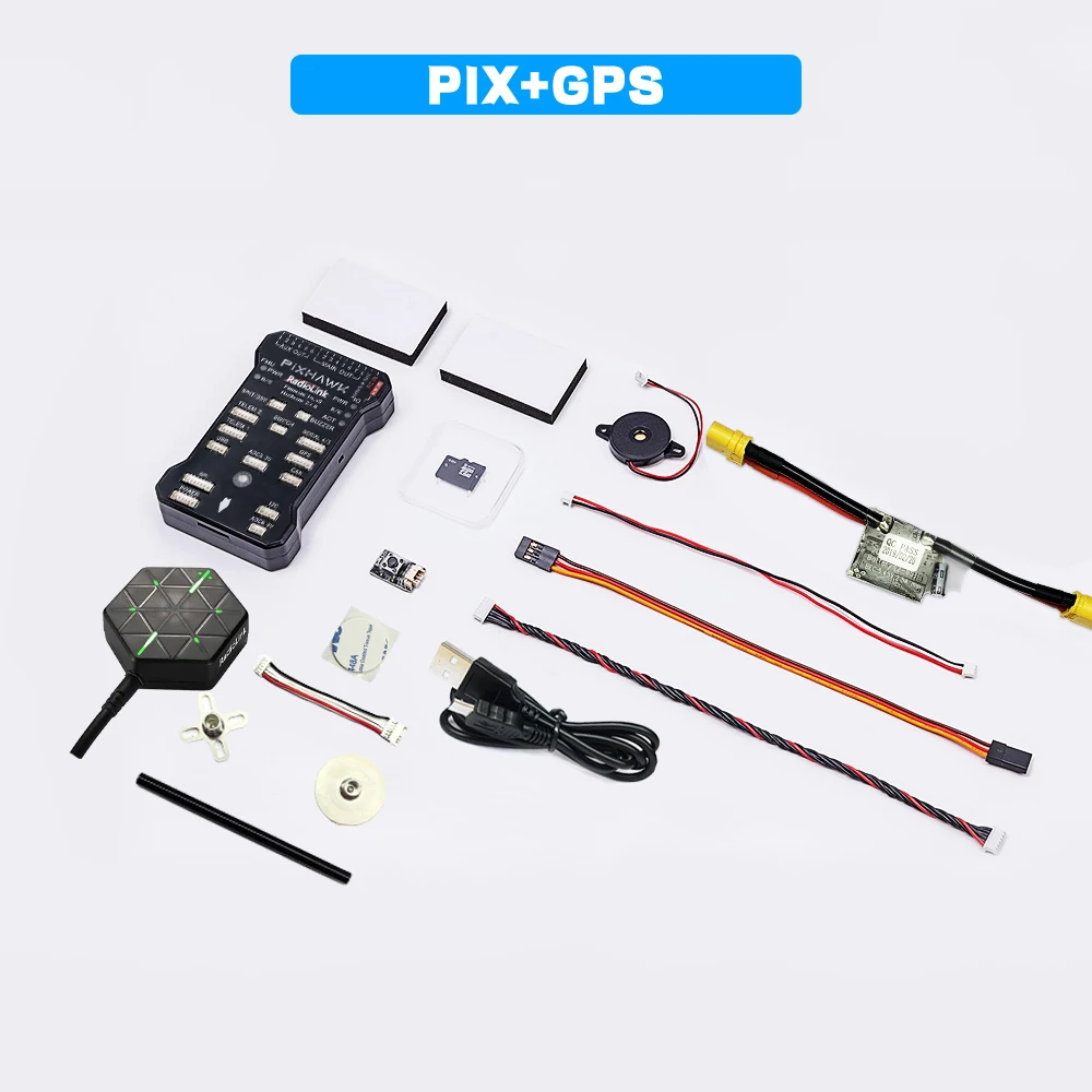 Rádio pixhawk/pix 2.4.8 painel de sistema controlador multi-eixo uav asa fixa helicóptero veículo navio gnss
