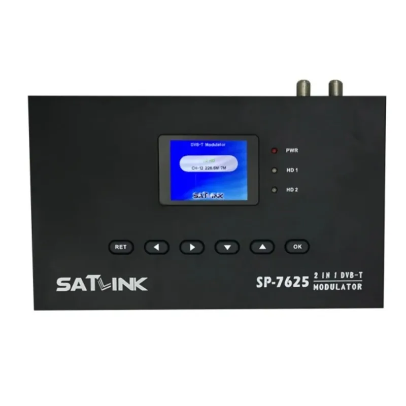 Original Satlink Sp-7625 Route Dvb-t Av Router Dm Modulator Dvb-t Av Digital Rf Modulator 2 In 1