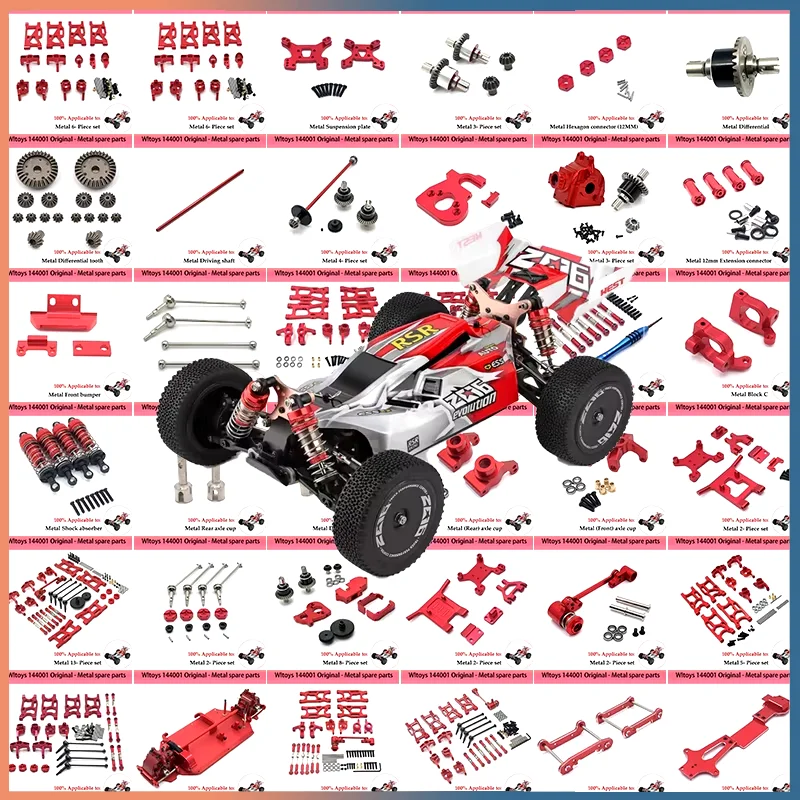 WLtoys 1/14 144001 144010 144002 124017 124019 RC Car Metal Upgrade Parts Collection  Car Accessories  Rc Crawler Parts