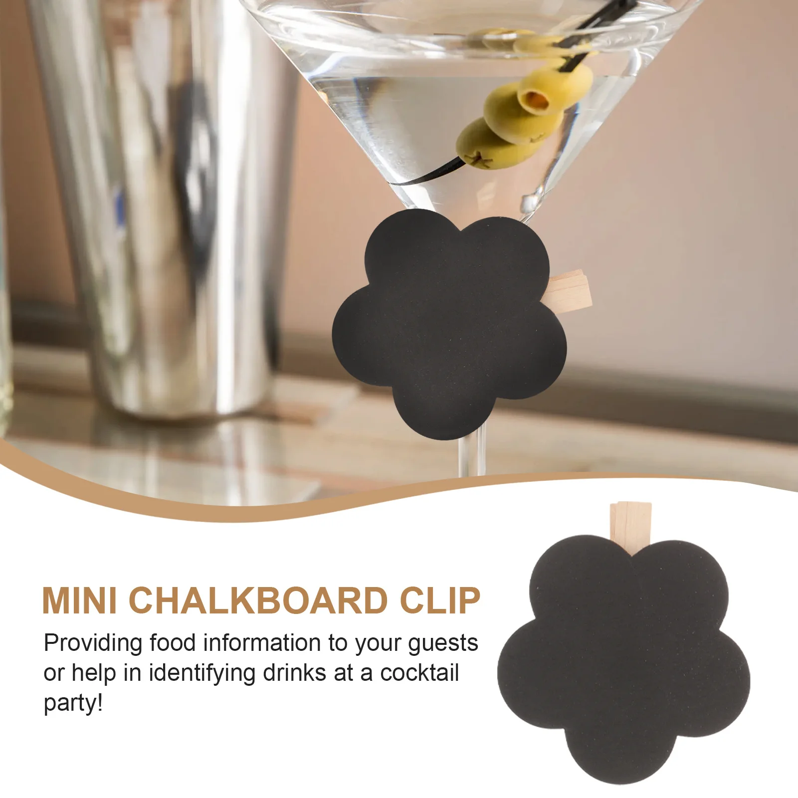 10 Uds Clips de pizarra de madera Mini pizarras abrazaderas de mensajes elegantes fácil de limpiar foto etiqueta de comida soportes de carteles abrazaderas de mensajes