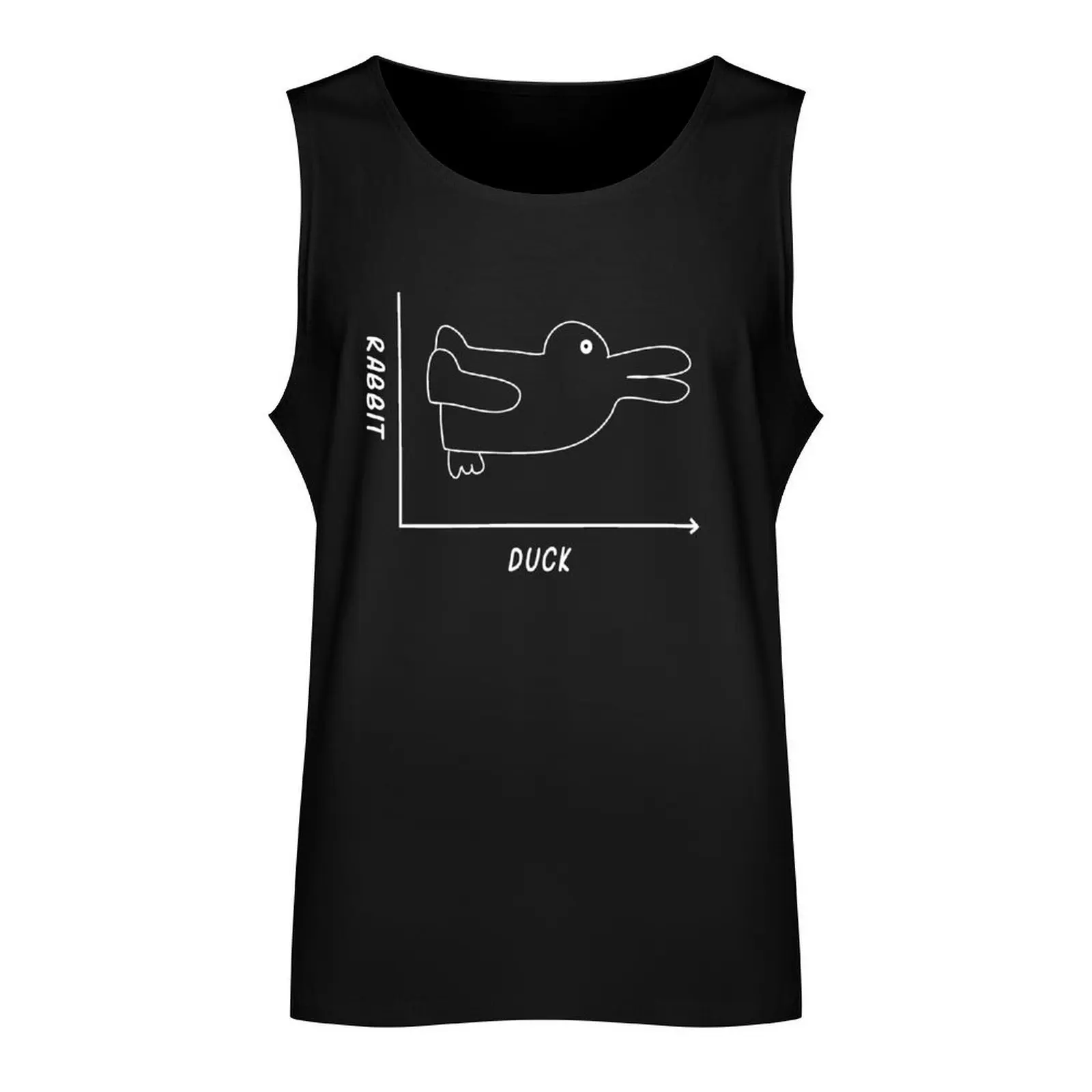 Duck/Rabbit Graph Tank Top tops gym clothes for man Men's gym articles