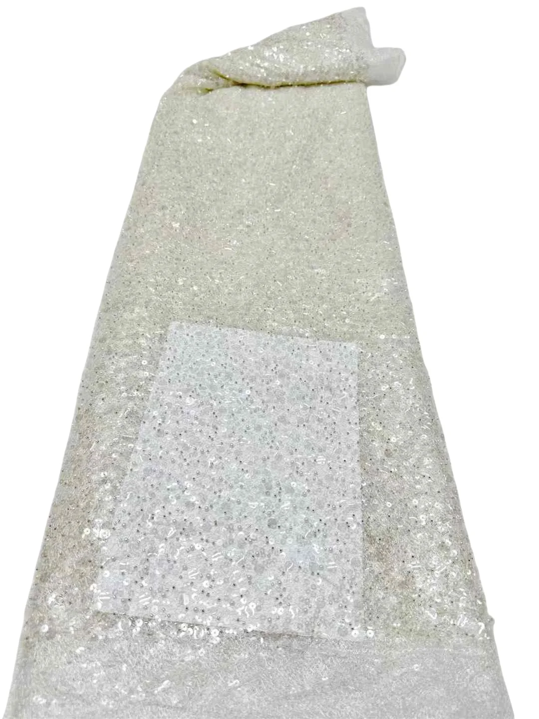 2025Latest Super Quality Elegant Embroidery Tulle Sequin Lace With Stones Fabric for Wedding Evening Dress NN5928_R