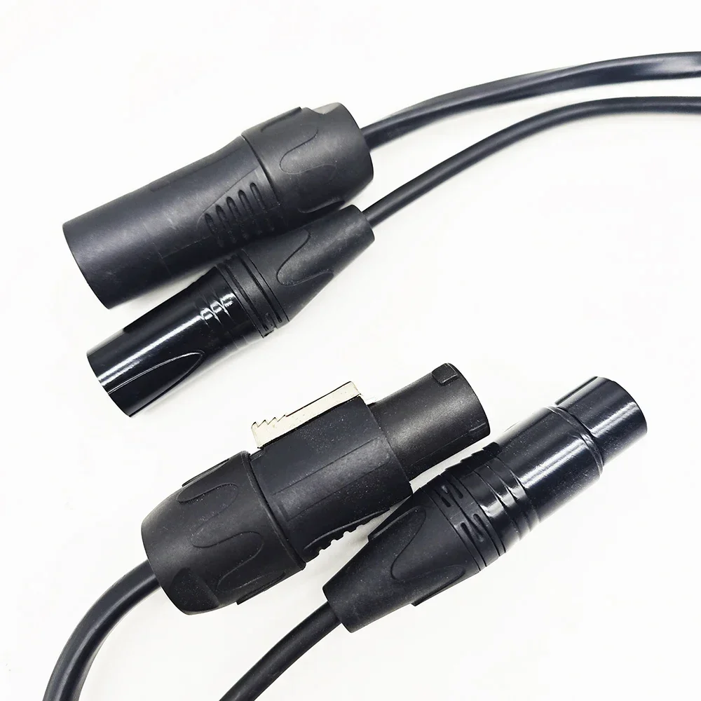 5-pin DMX power hybrid cable Powercon True1 cable for stage lighting