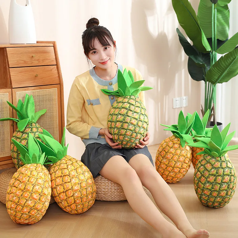 48cm Kawaii creativo ananas Fruite peluche carino pianta farcita fruiti peluche bambola morbido cuscino per ragazze regali per bambini