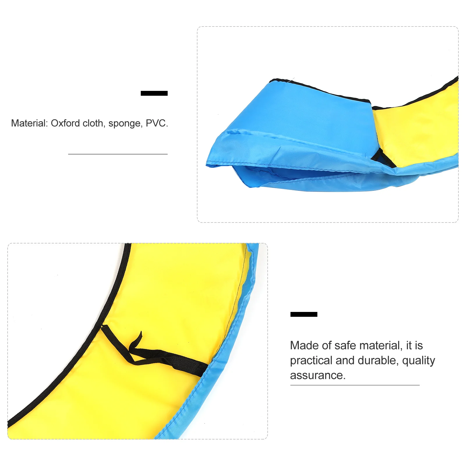 

Trampoline Anti-Collision Cover Durable Round Mat Safety Protection Easy Install Weather Resistant Long-Lasting Trampoline