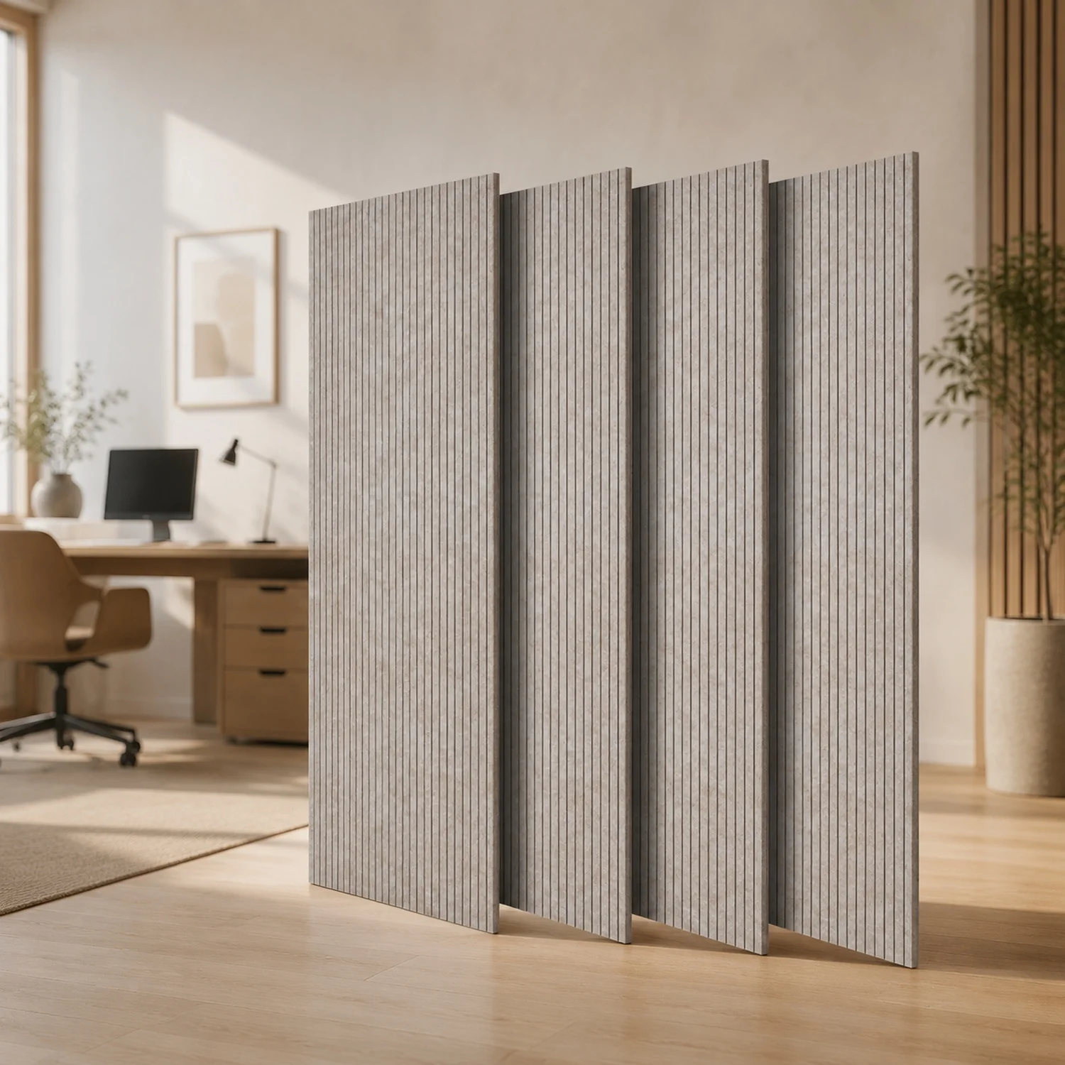 5 Pack Acoustic Panels with Self Adhesive, 47.2 x 23.6 x 0.4 inch Sound Proof Foam, Polyester Fiber Soundproof Wall High