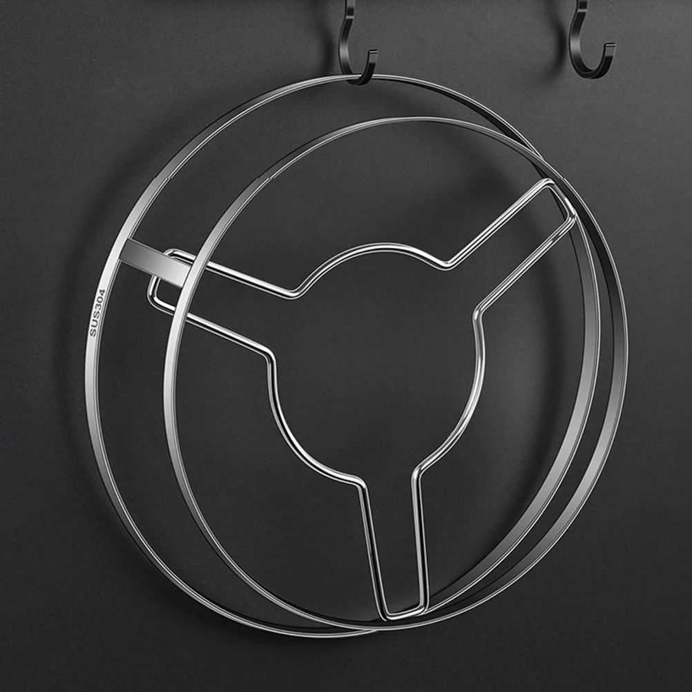 

Wok Holder Stainless Steel Pot Stand Multi Function Space Saver Heat Resistant Kitchen Accessory Pot Stand