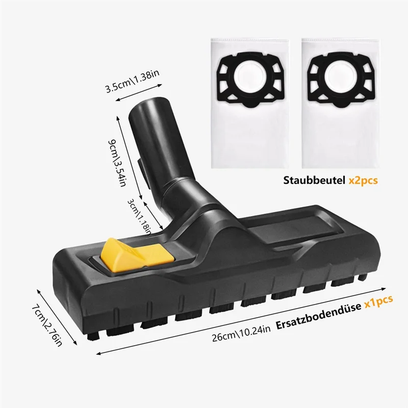 AT28-مكنسة كهربائية رطبة/جافة Rdry لـ Karcher WD5، WD4 WD6، فوهة أرضية WD3، مكنسة كهربائية R-Dry، أكياس مكنسة كهربائية وأكياس فلتر لـ Karcher