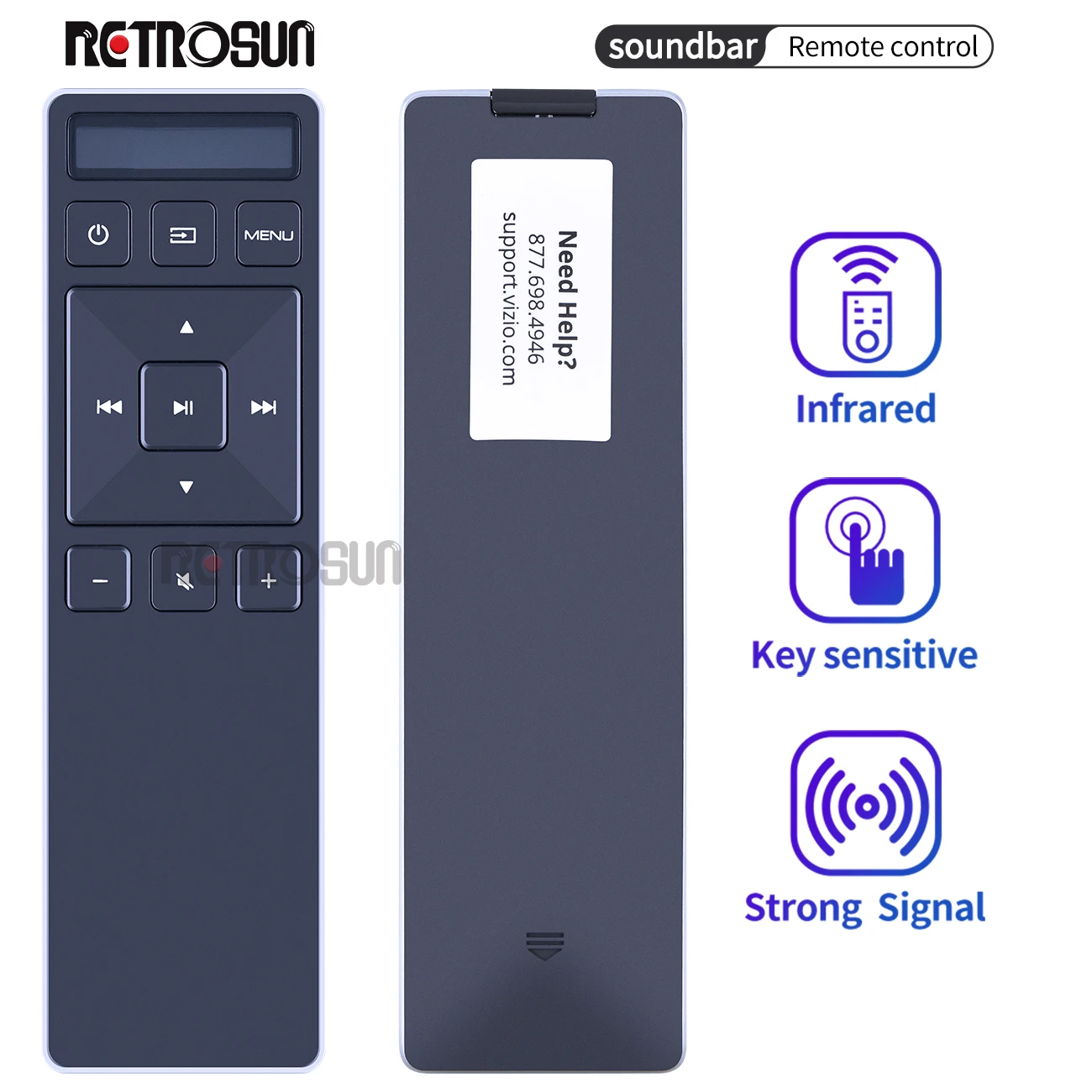 New XRS530-E3 XRS551-D-Y164701 Remote Control Fit for VIZIO SoundBar SB3831-D0 SB3851-D0 SB3630-E6 SB4031-D5 SB4051-D5 SB4531-D5