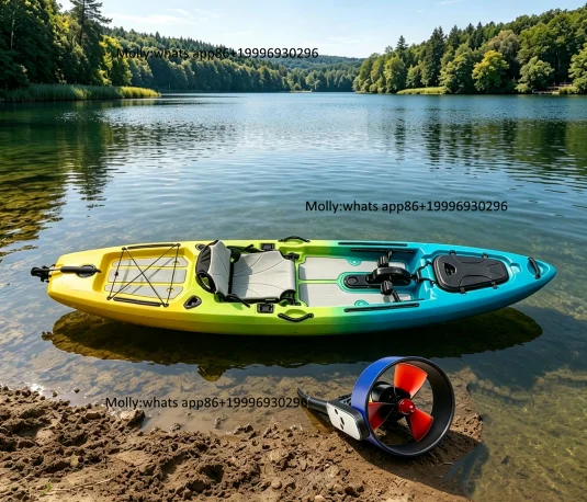 Apisqueen U5 Underwater Brushless Motor Propeller for Electric Inflatable Boat Stern Thruster Kayaks Bumper Boat SUP Board