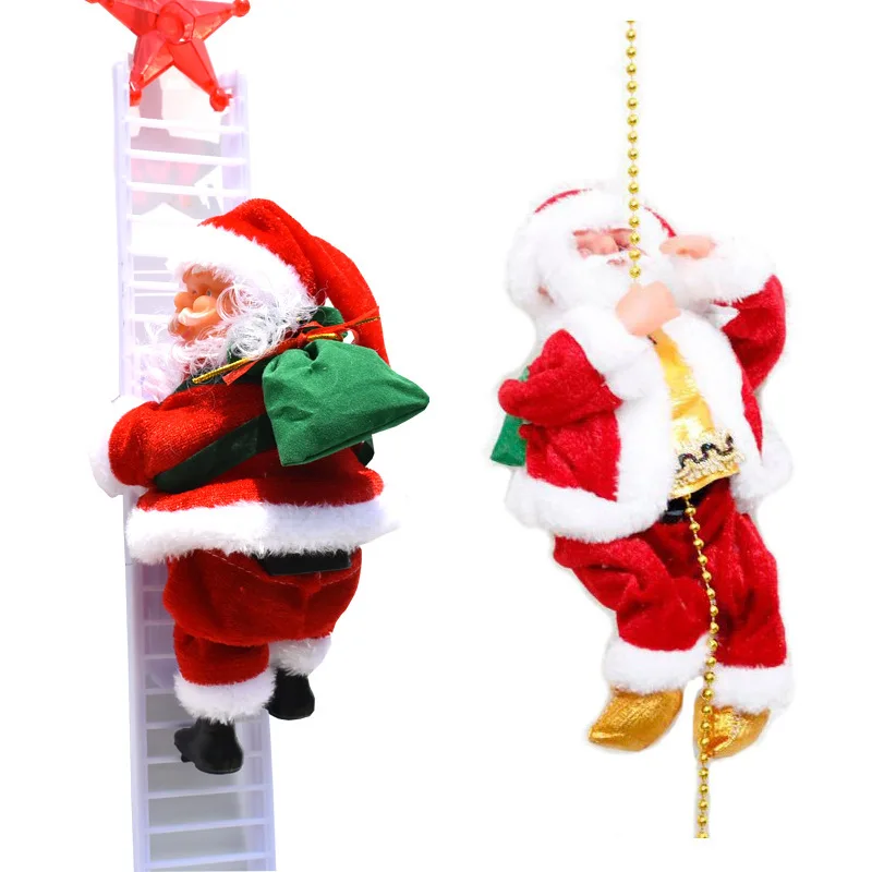 Electric Ladder Santa Claus Christmas Gifts Children\'s Toys Music Decorations Birthday Gifts New Year\'s Gifts Fun  Funny