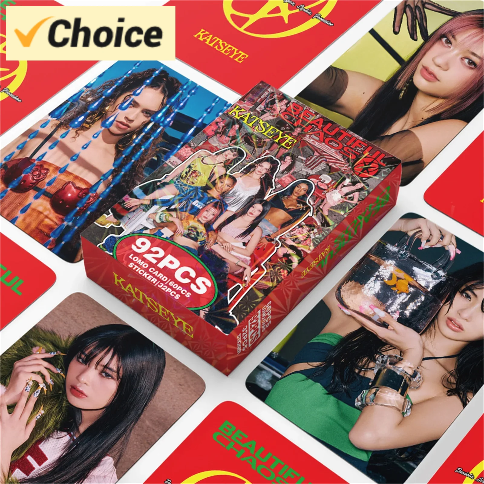 Fan Gift Box - Includes 60 LOMO Cards & 32 Stickers from the BEAUTIFULCHAOS Comeback, Ready-to-Gift Collection for Devoted Suppo
