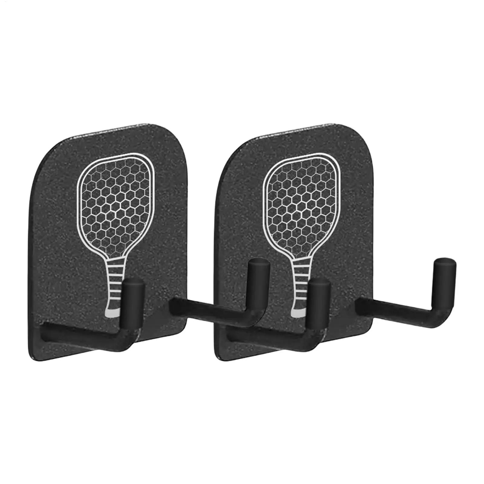 2Pcs Pickleball Paddle Rack Holds Badminton for Garage Workouts Tennis Court Fence Hooks Clip Fence and Wall Pickleball Paddle