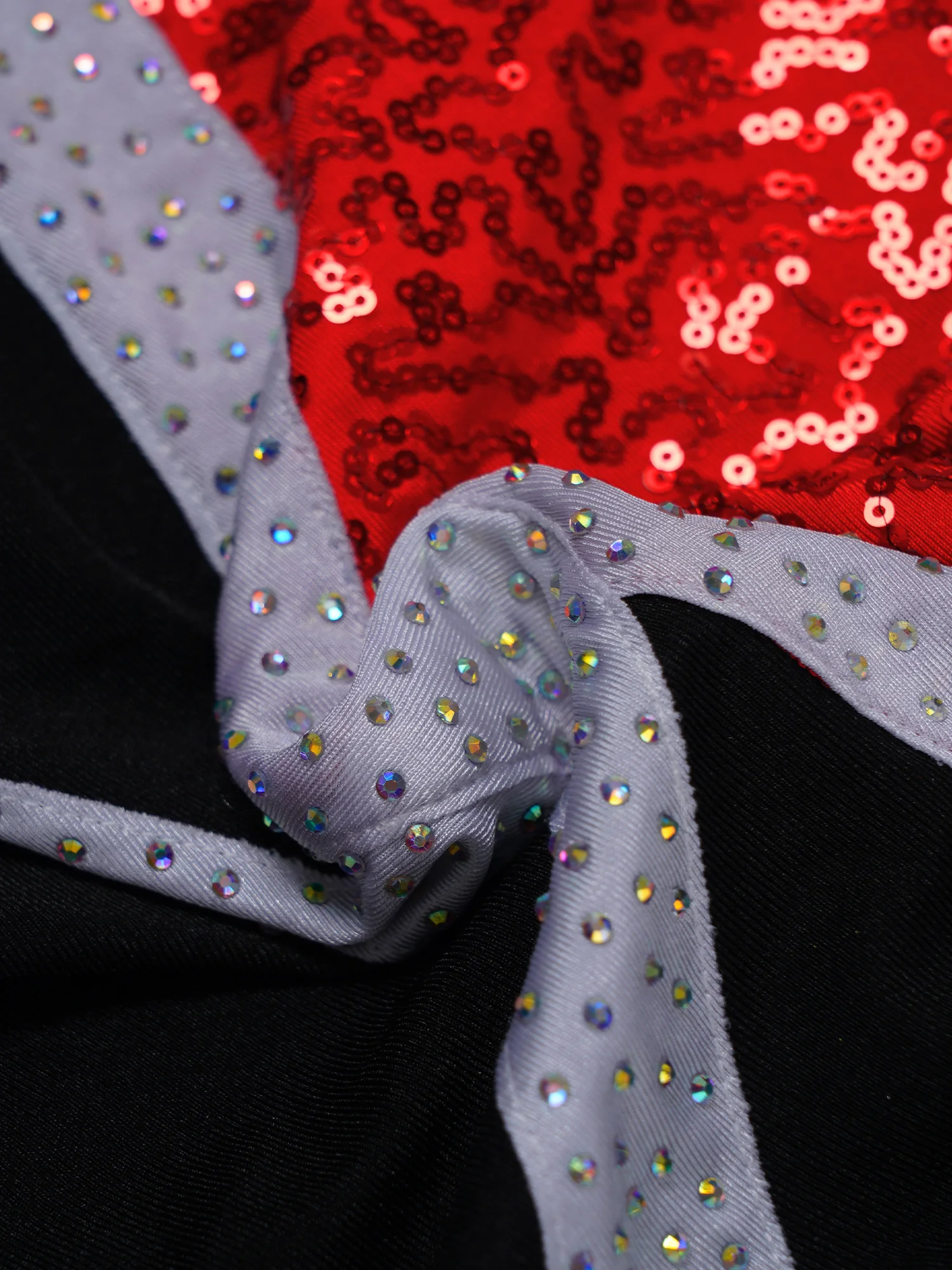 Vrouwen Kunstschaatsen Turnpakje Ritmische Gymnastiek Ballet Dans Acrobatiek Kostuum Lange Mouw Glanzende Pailletten Strass Body