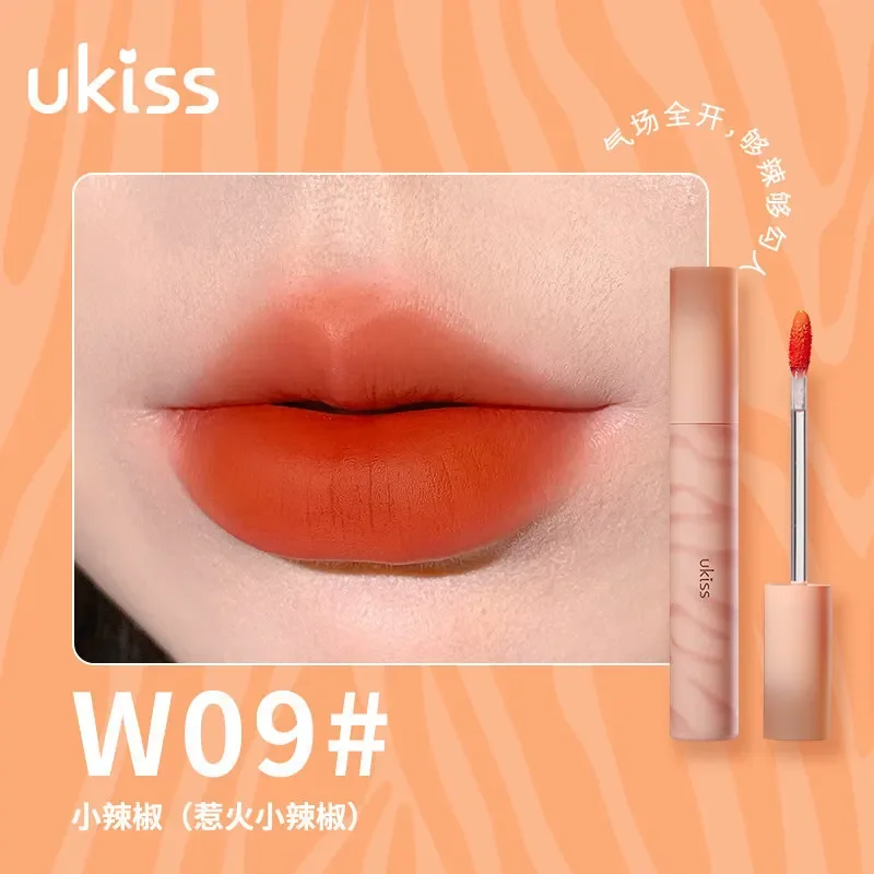 UKISS-Waterproof Lasting Velvet Batom, LipGloss, Matte Textura, Lip Glaze, Não Vara, Maquiagem Cup, Rare Beauty Cosmetics