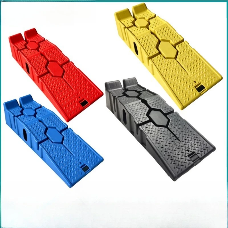2Pcs Plastic Car Ramp, Non Slip Thick Support for Vehicle Maintenance