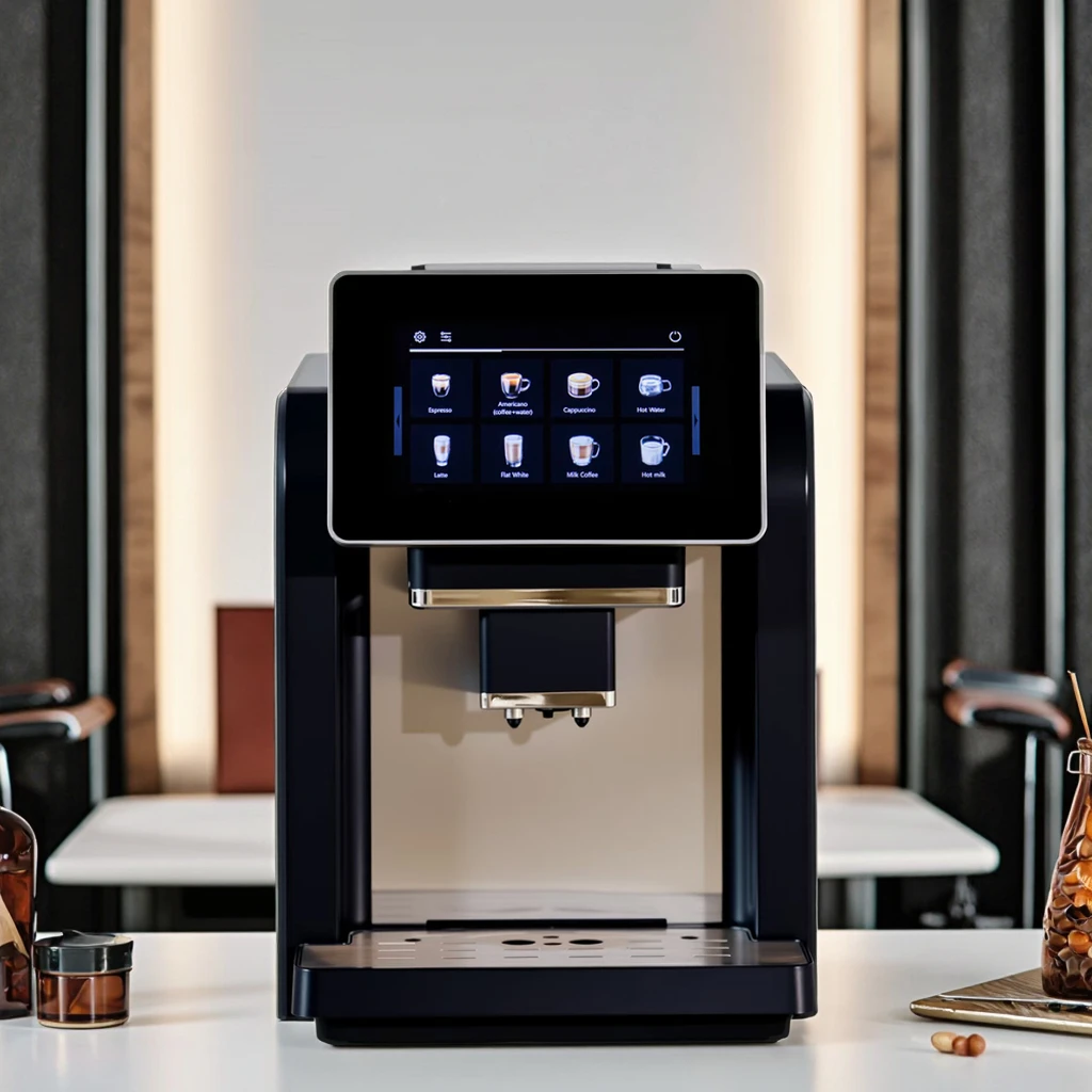 Cafetera de Espresso Profesional con Pantalla Táctil de 7 Pulgadas, Cafetera Eléctrica Inteligente, Totalmente Automática, Cafetera Espresso Comercial
