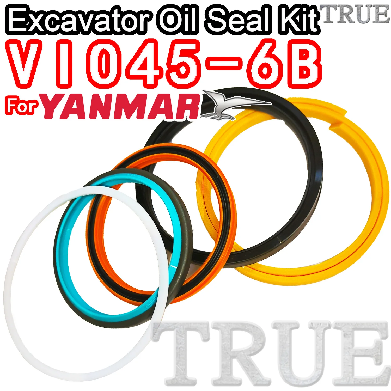 

For VIO45-6B Yanmar Oil Seal Excavator Repair Kit VIO45 6B Digger Clamshell Shovel Adjust Swing Gear Center Joint Gasket Nitrile