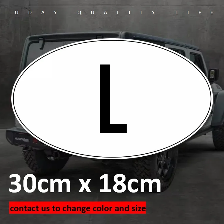 

Luxembourg VRI International Vehicle Registration Code L Car Sticker Vinyl Waterproof Weatherproof Auto Truck 11 Fsst