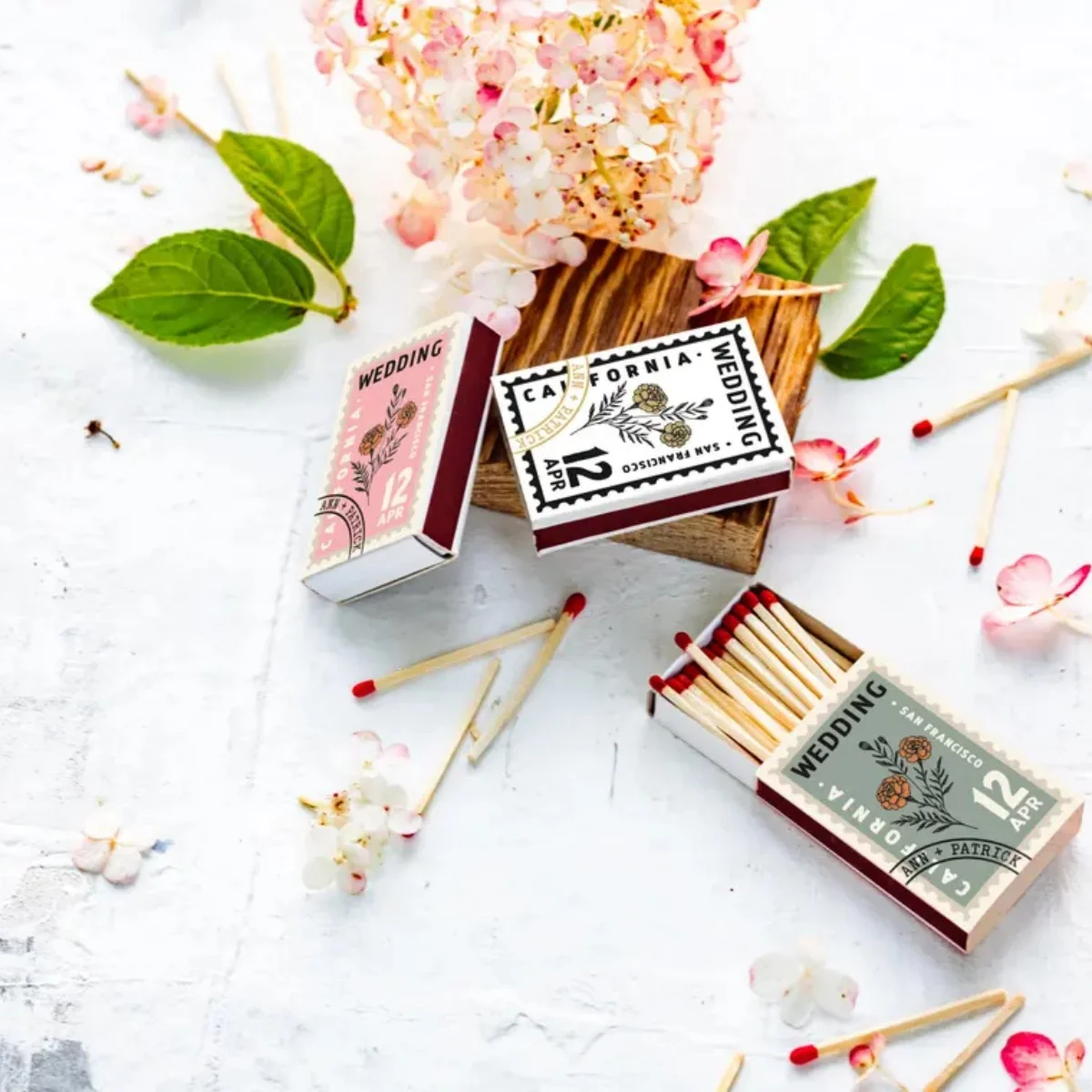 

Custom matchbox / Custom design matchboxes / matchbook art / Personalize matchboxes / Postmark design / wedding matchboxes/ matc