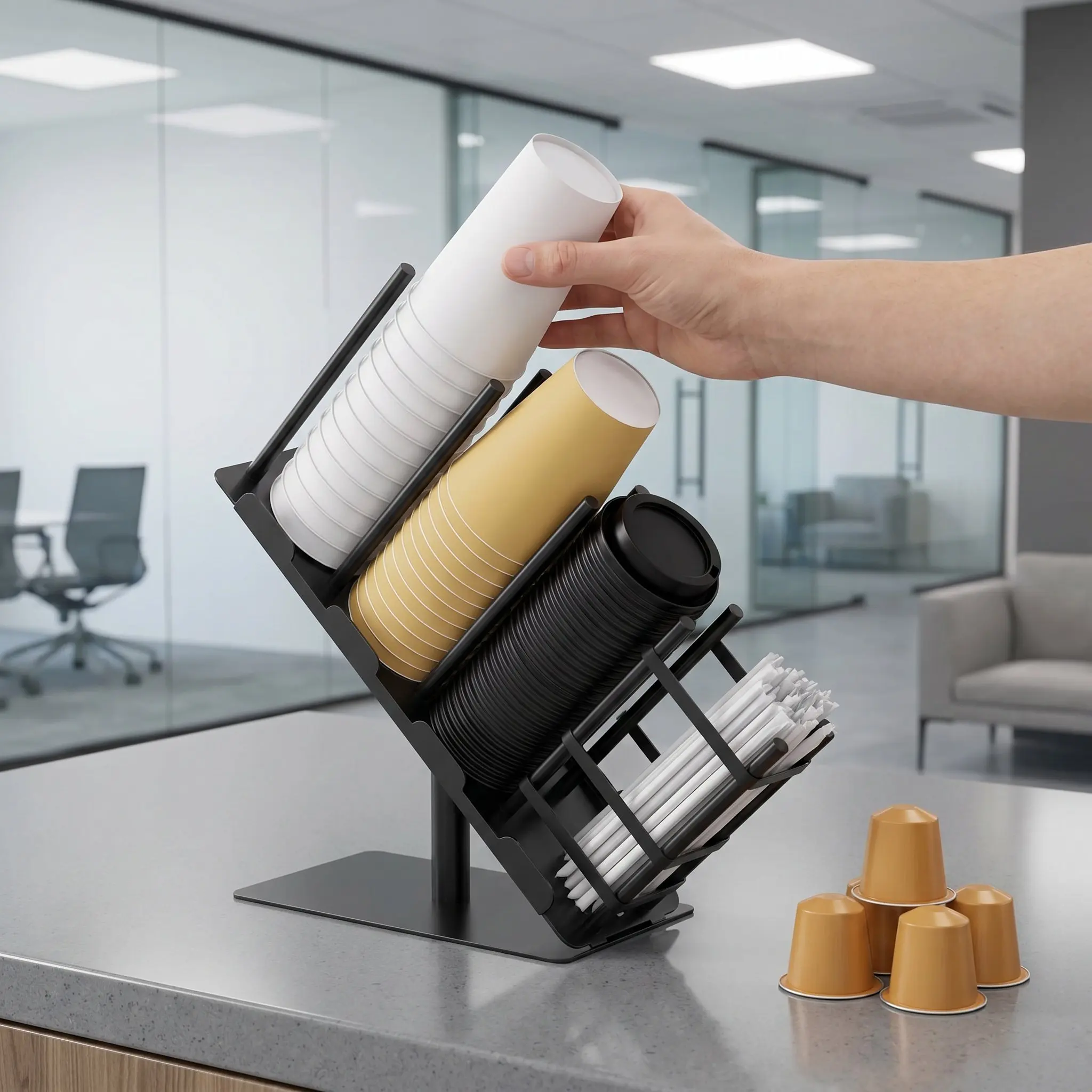 counter-coffee-station-organizer-detachable-commercial-coffee-cup-holder-pod-straw-storage-basket-countertop-milktea-cup-rack