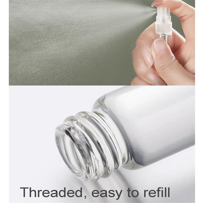 5/10/50/100 قطعة 2 مللي زجاجة رذاذ رذاذ شفافة زجاجة عطر زجاجية زجاجة مستحضرات تجميل فارغة 1 قمع ، 1 قطارة ، 1 موزع ، 1 حقنة #5