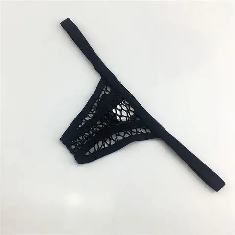 Tangas transparentes transpirables para hombre, tangas transparentes de malla de nailon de cintura baja, lencería Sexy de talla grande