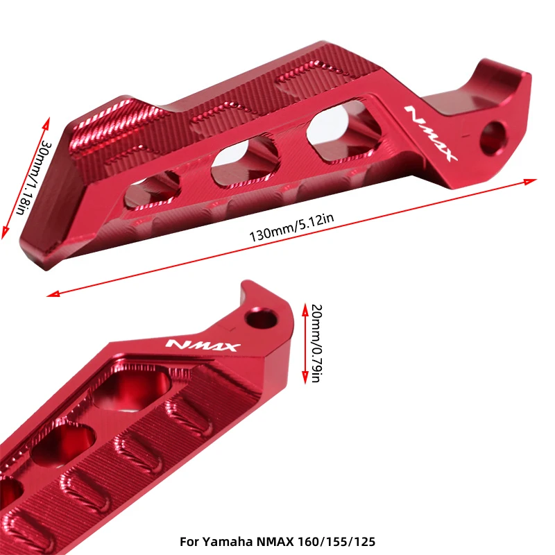 For Yamaha NMAX 155 160 125 N-MAX NMAX155 NMAX125 Motorcycle Accessories Rear Passenger Footrest Footpegs Foot Pegs Rest Pedals