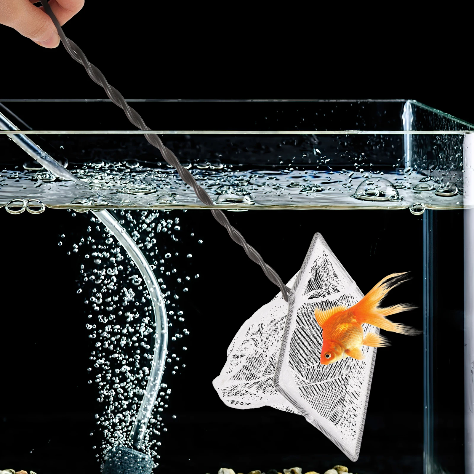 

Fish Fishing Tools Tank Net Pond Nets with Handle for Fishnet Small Catching Aquarium