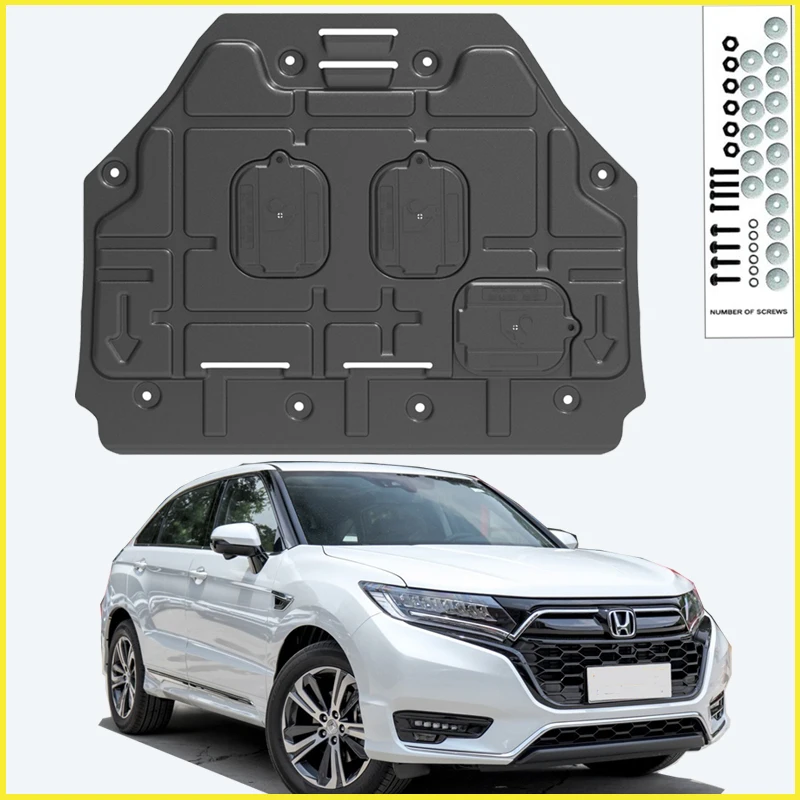 Black Under Engine Guard Protection For Honda UR-V 2017-2020 Device Engine Bonnets Engine Shield Car Accessories.