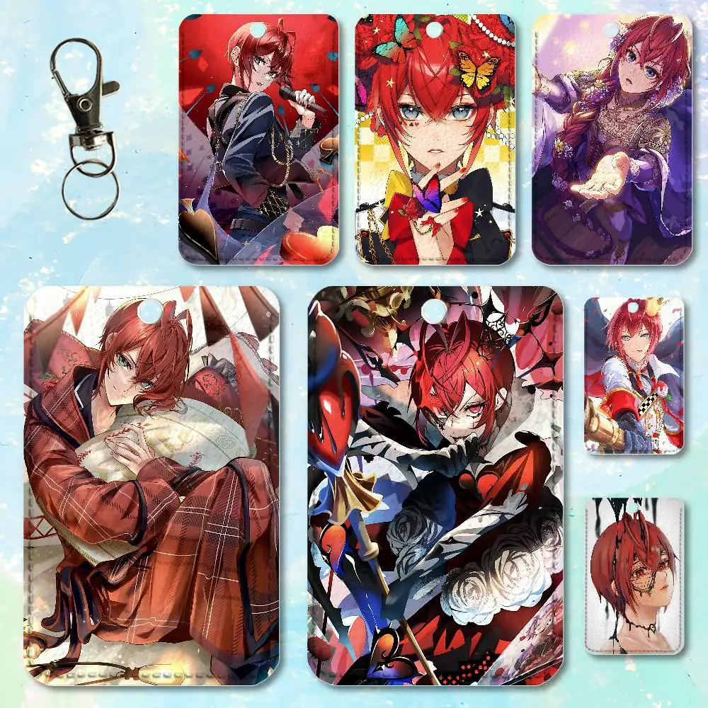 R-Riddle Game R-Rosehearts - Estuche Personalizado para Tarjetas de Acceso, Tarjetero de Cuero, Estuche para Tarjetas de Transporte, Regalos