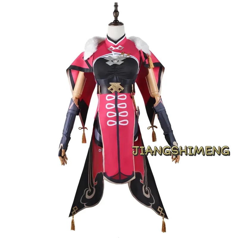 

qa156Beidou Costume Genshin Impact Cosplay Uncrowned Lord of The Ocean Bei Dou Dress Wig Beidou Outfits for Anime Cospla