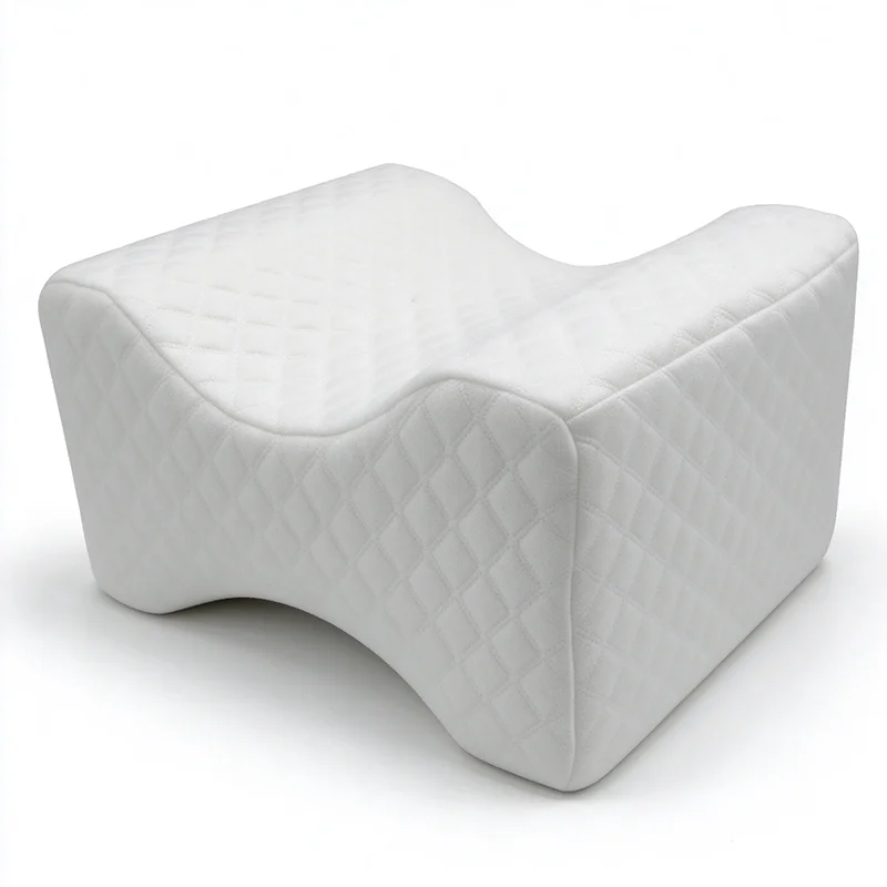 Memory Foam Knee Pillow Leg Positioner Cushion Orthopedic Leg Support Pillow For Side Sleepers Pregnancy Hip Pain Relief