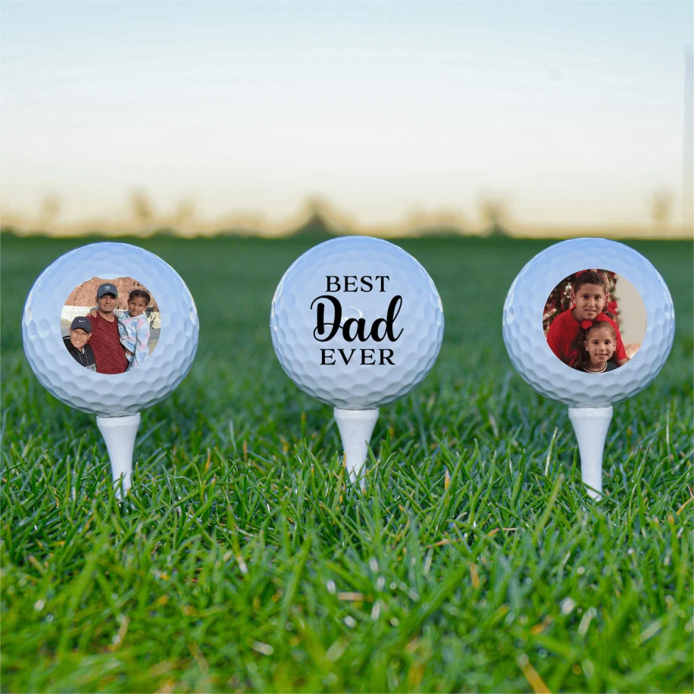 

Personalized Photo Golf Balls Custom Text Golf Balls 1st Birthday Party Gift Xmas Unique Sports Gift for Dad Father's day Gift