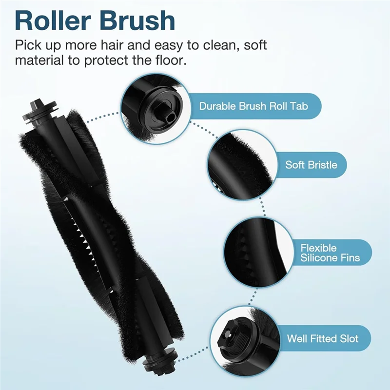 

B83B-32PCS For Eufy X8 Pro/X8 Pro SES Robot Vacuum Cleaner Replacement Accessories Main Brush Side Brush Filter Mop Cloth Dust B