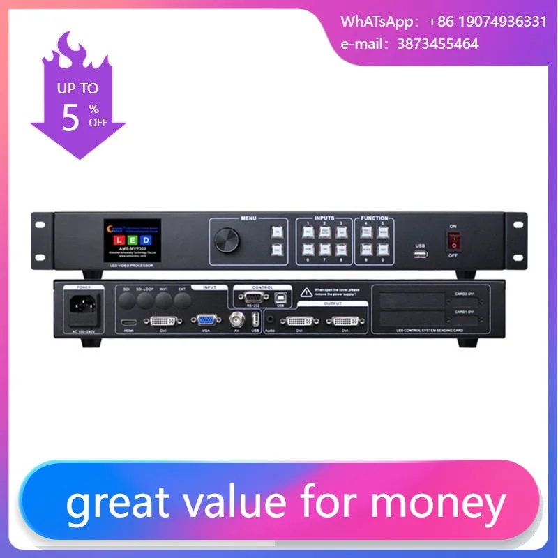 

Led Video Wall Full Color Advertising Panel Processor Mvp300 Usb Controller Stage Rental For Outdoor Indoor Stage Mall Hotel