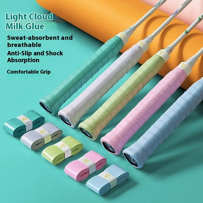 【PU Tennis Grip Tape Non-Slip Shock-Absorbing Badminton Racket Grips Wrap Wear-resistant Sweat-Absorbent Tennis Wrap】