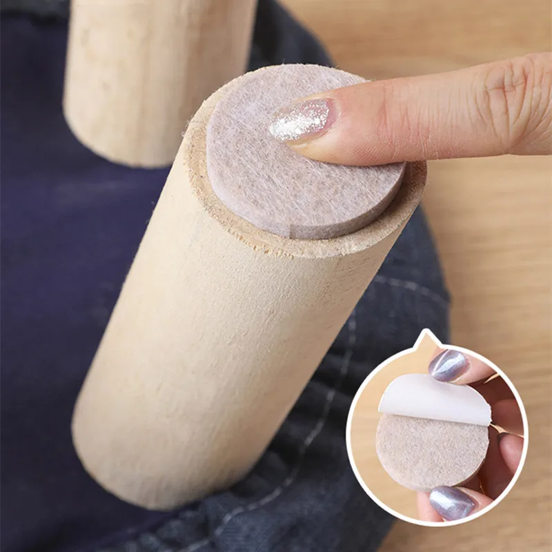 5mm Thick Felt Chair Leg Pads Self Adhesive Furniture Non-slip Silent Leveling Feet Mat Wood Floor From Scratches Protectors Mat