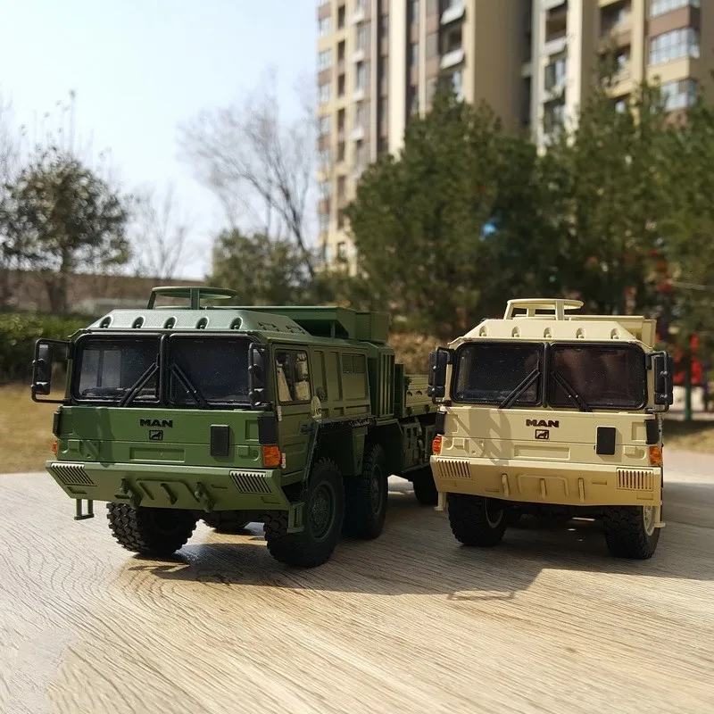 Alloy Model Toy Gift 1:32 Scale MAN 8X8 Axle Off-Road Military Tactical Truck Vehicles DieCast Toy Model for Collection